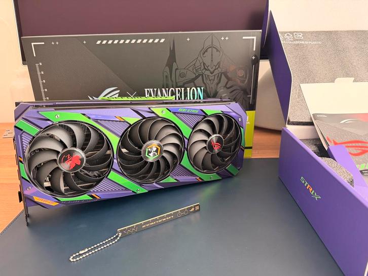 Asus Geforce RTX 3080 O12G Rog Strix Evangelion, Computers en Software, Videokaarten, Zo goed als nieuw, Nvidia, PCI-Express 4.0