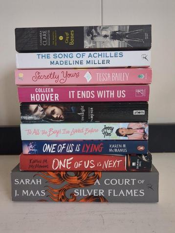9 Engelstalige young adult boeken  beschikbaar voor biedingen