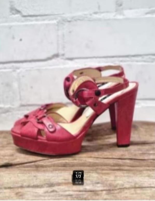 Muxart - Prachtige leren sandalen maat 39 - Nieuw, Kleding | Dames, Schoenen, Nieuw, Muxart, X, Rood