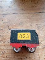 Vintage Tender 1950+ Trein No 823 gele plaat igst, Ophalen of Verzenden