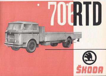 Skoda 706RTD truckfolder uit 1965