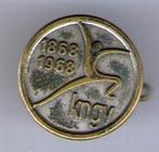K.N.G.V. 1868 - 1968 zilverkleurig broche ( Z_278a ), Ophalen of Verzenden, Zo goed als nieuw, Sport, Speldje of Pin