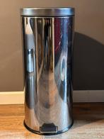 Brabantia RVS Pedaalemmer 60L - Netjes!, Huis en Inrichting, Woonaccessoires | Prullenbakken, Ophalen, Met pedaal, 50 tot 75 cm