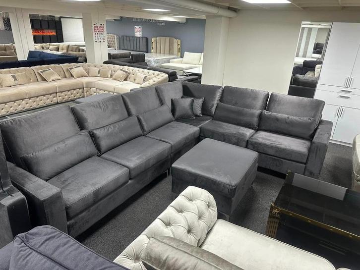 magazijn uitverkoop van banken en slaapbanken en hoekbanken, Huis en Inrichting, Banken | Complete zithoeken, Nieuw, Ophalen