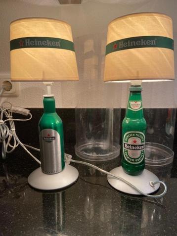 Vintage zeer zeldzame Heineken bier schemerlampen set beschikbaar voor biedingen