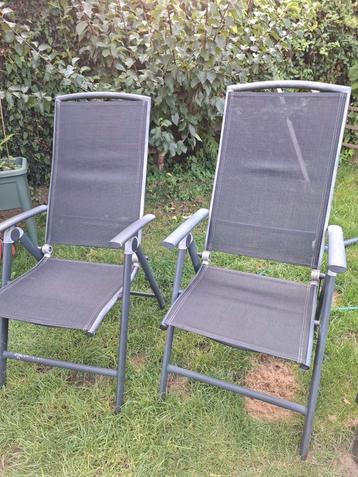 2 Aluminium Klapstoelen - Tuin/Balkon beschikbaar voor biedingen