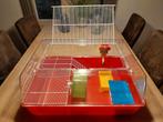 Dwerghamsterhok met diverse speeltjes, Dieren en Toebehoren, Kooi, Muis, 75 tot 110 cm, Ophalen