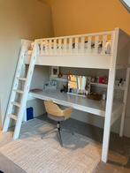 Bopita Hoogslaper XL 90x200 met schuine trap Nordic Wit, Kinderen en Baby's, Kinderkamer | Bedden, Ophalen, 85 tot 100 cm, Zo goed als nieuw