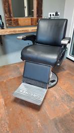 Vintage barber chair kappersstoel barbier, Ophalen, Gebruikt, Zwart, Eén