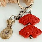 Echte Cinnaber Vleugelkralen en Messing Lucy Bag, Ophalen, Nieuw