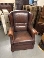 Vintage Lederen Rookstoel, Huis en Inrichting, Fauteuils, Ophalen, Gebruikt, Leer, 75 tot 100 cm