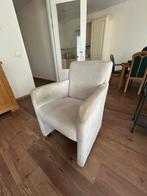 Witte luxe stoelen (2x) incl. onderhoudset, Ophalen, Gebruikt, 75 tot 100 cm, Leer