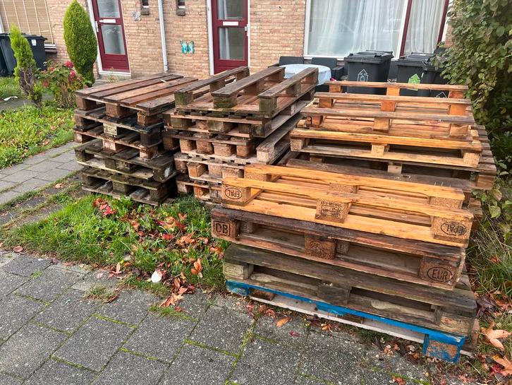 Euro Pallets - 120x80cm, Doe-het-zelf en Verbouw, Platen en Panelen, Gebruikt, Hout, 100 mm of meer, Ophalen