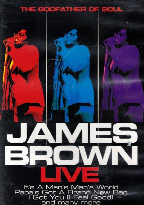 James Brown - live, Cd's en Dvd's, Dvd's | Muziek en Concerten, Zo goed als nieuw, Muziek en Concerten, Alle leeftijden, Ophalen of Verzenden