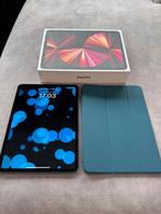 Apple iPad Pro 11Inch 2021 3e Generatie 256 GB Grijs + Hoes, Computers en Software, Apple iPads, Apple iPad, 11 inch, Ophalen of Verzenden