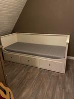 Uitschuifbaar Kinderbed 200x80/160 + Opberglades, Ophalen, Eenpersoons, Wit, 80 cm