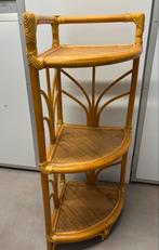 Vintage Rotan Hoek Kastje - 70s Design, Huis en Inrichting, Kasten | Boekenkasten, Ophalen, Minder dan 50 cm, Gebruikt, Minder dan 100 cm