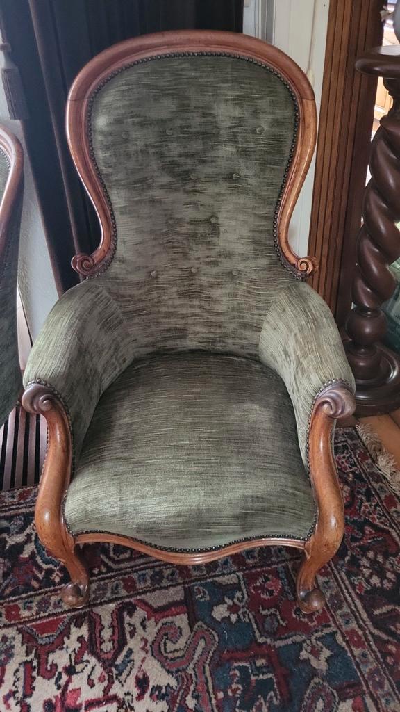Herenstoel/ dames stoel/ chaise, Antiek en Kunst, Antiek | Meubels | Stoelen en Banken, Ophalen