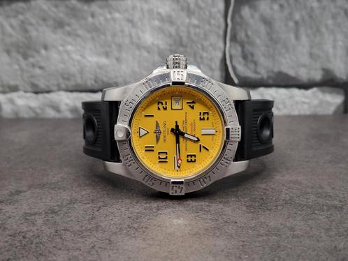Breitling Avenger 2 Seawolf 45mm full set 2014 extra bandjes, Sieraden, Tassen en Uiterlijk, Horloges | Heren, Zo goed als nieuw