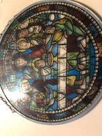 Glas in lood raam met religieuze voorstelling, Ophalen of Verzenden