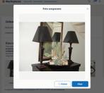 taGorinchem! 2x Lamp, tafellamp metalen zuil (voet) + kap, Ophalen, Zo goed als nieuw, Metaal, 75 cm of meer