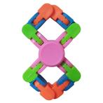 Flexibele Fidget Spinner roze meerkleurig, Kinderen en Baby's, Speelgoed | Educatief en Creatief, Ophalen of Verzenden, Nieuw