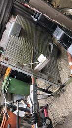 Aanhanger , platte kar , brommer motor 210-125 cm, Ophalen of Verzenden, Gebruikt