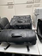 Lederen motortassen klassiek voor de liefhebber, Motoren, Accessoires | Koffers en Tassen, Ophalen, Gebruikt