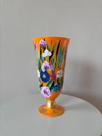 Vaas orange flower, Overige kleuren, Nieuw, Ophalen of Verzenden, Glas