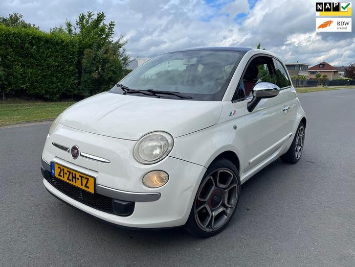 Fiat 500 1.4-16V Lounge PANO/CLIMA/NAP/APK, Auto's, Fiat, Bedrijf, Te koop, ABS, Airbags, Airconditioning, Centrale vergrendeling