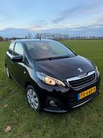 Peugeot 108 1.0 12V E-vti 51KW 5DR 2017 zwart 5 Airco NAP, Auto's, Voorwielaandrijving, Euro 5, Stof, Zwart