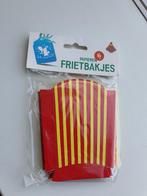 6 Stuks Frietbakjes van Papier - Nieuw, Leuk voor Traktatie, Ophalen of Verzenden, Verjaardag