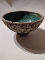 retro Reuver chamotte bloempot op voet H. 10,5 cm doorsnee, Ophalen, Huis en Inrichting