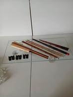 eetstokjes en houder, Ophalen of Verzenden, Zo goed als nieuw, Rvs of Chroom