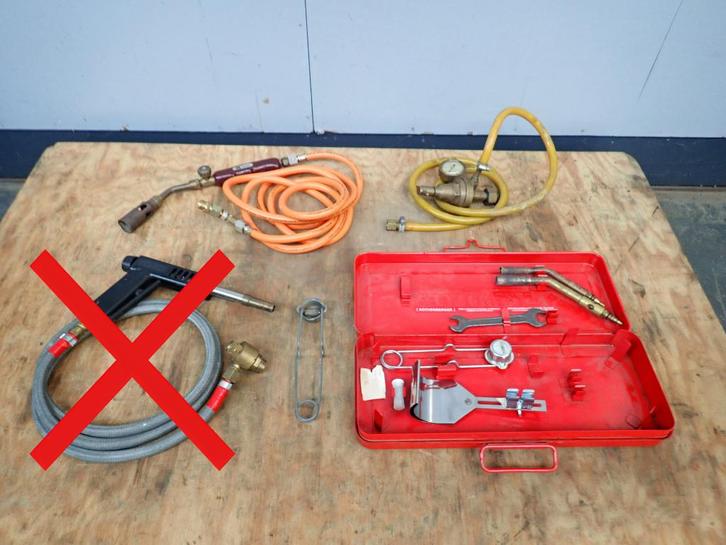 Gasbrander , Rothenberger , Gimeg, Doe-het-zelf en Verbouw, Gereedschap | Lasapparaten, Gebruikt, Ophalen of Verzenden