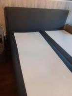 Twee persoons boxspring, 160 cm, Grijs, Ophalen of Verzenden, Zo goed als nieuw