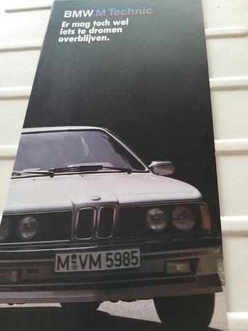 BMW M635CSI M3 BMW e30 3 serie M technic folder IZGST brochu beschikbaar voor biedingen