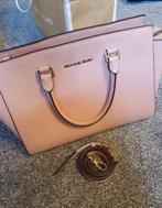 Michael Kors tas Selma roze leer large, Ophalen of Verzenden, Zo goed als nieuw, Roze, Handtas