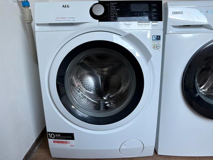 Zo goed als Nieuw Jong,Luxe AEG 7000 Series 8Kg 1600 Toeren, Witgoed en Apparatuur, Wasmachines, Zo goed als nieuw, Voorlader