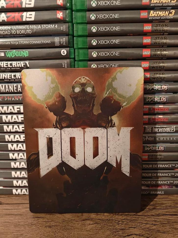 Doom steelcase Xbox one, Spelcomputers en Games, Games | Xbox One, Zo goed als nieuw, Avontuur en Actie, 1 speler, Vanaf 18 jaar
