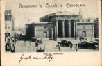 Amsterdam Dam +Oude Beurs paardentrams Bensdorp Cacao st1900, Verzamelen, Verzenden, Voor 1920, Gelopen, Noord-Holland