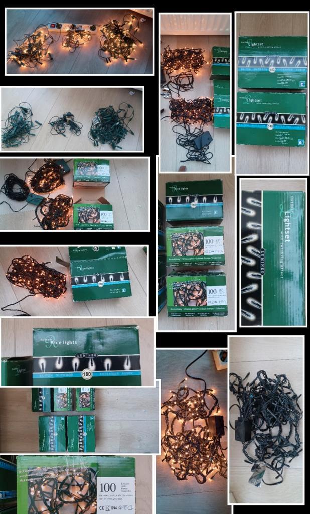 kerstverlichting binnen en buiten kerst lampjes lichtjes, Diversen, Kerst, Gebruikt, Ophalen