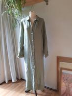 Lange mooie linde groene 100% linnen jurk van ZARA, Kleding | Dames, Maat 46/48 (XL) of groter, Ophalen of Verzenden, Zo goed als nieuw
