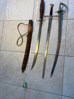 3 Zwaarden: Indonesisch zwaard, sabel en historisch zwaard, Ophalen of Verzenden, Gebruikt, Overige typen