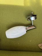 Retro wandlamp chroom melkglas wandlampje bauhaus design, Huis en Inrichting, Lampen | Wandlampen, Ophalen