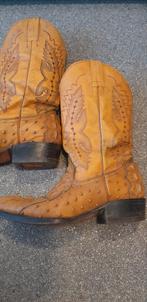 Exclusieve krokodillen leren cowboy boots maat 41-42 125,-!, Verzenden, Zo goed als nieuw, Zwart, Hoge laarzen