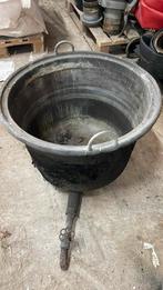 Koper ketel, Tuin en Terras, Bloembakken en Plantenbakken, Ophalen, Minder dan 30 cm, Rond, Zo goed als nieuw