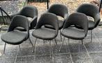 6x vintage Knoll Saarinen conference stoelen, Huis en Inrichting, Ophalen, Overige kleuren, Metaal, Vijf, Zes of meer stoelen