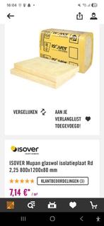 Isover Glaswol Isolatieplaten Rd2,25, Ophalen, 4 tot 8 cm, 10 tot 15 m², Nieuw