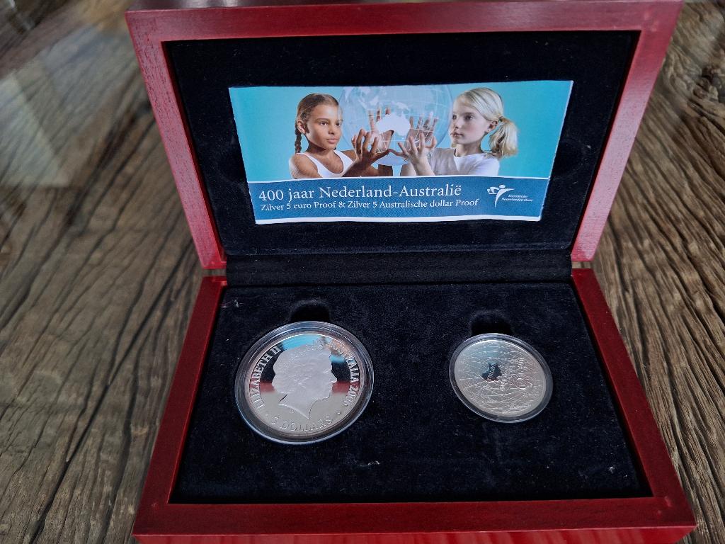 400 jaar Australie muntenset proof zilver, Setje, Koningin Beatrix, Zilver, Euro's